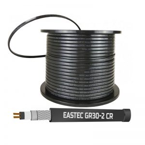 EASTEC GR 30-2 CR, M=30W,греющий кабель с УФ защитой, в оплетке