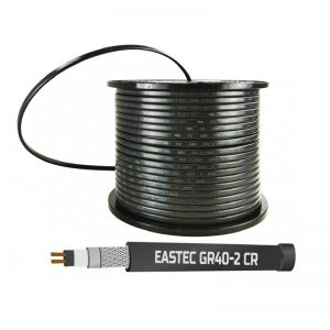 EASTEC GR 40-2 CR, M=40W, греющий кабель с УФ защитой, в оплетке